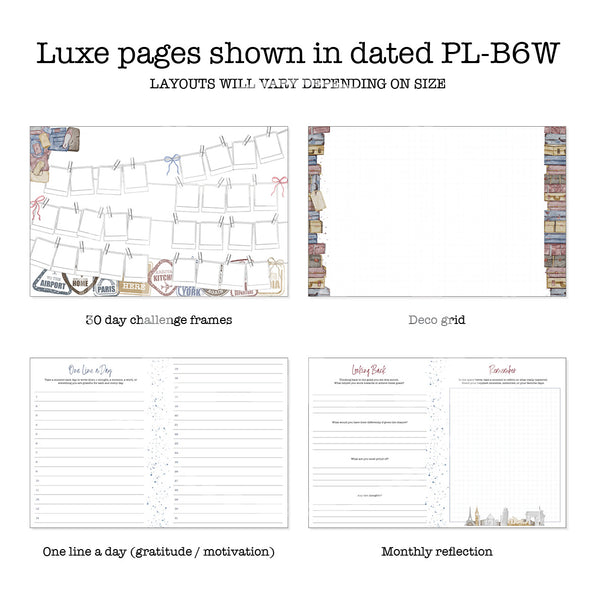 Bon Voyage Printable Luxe Weekly Inserts
