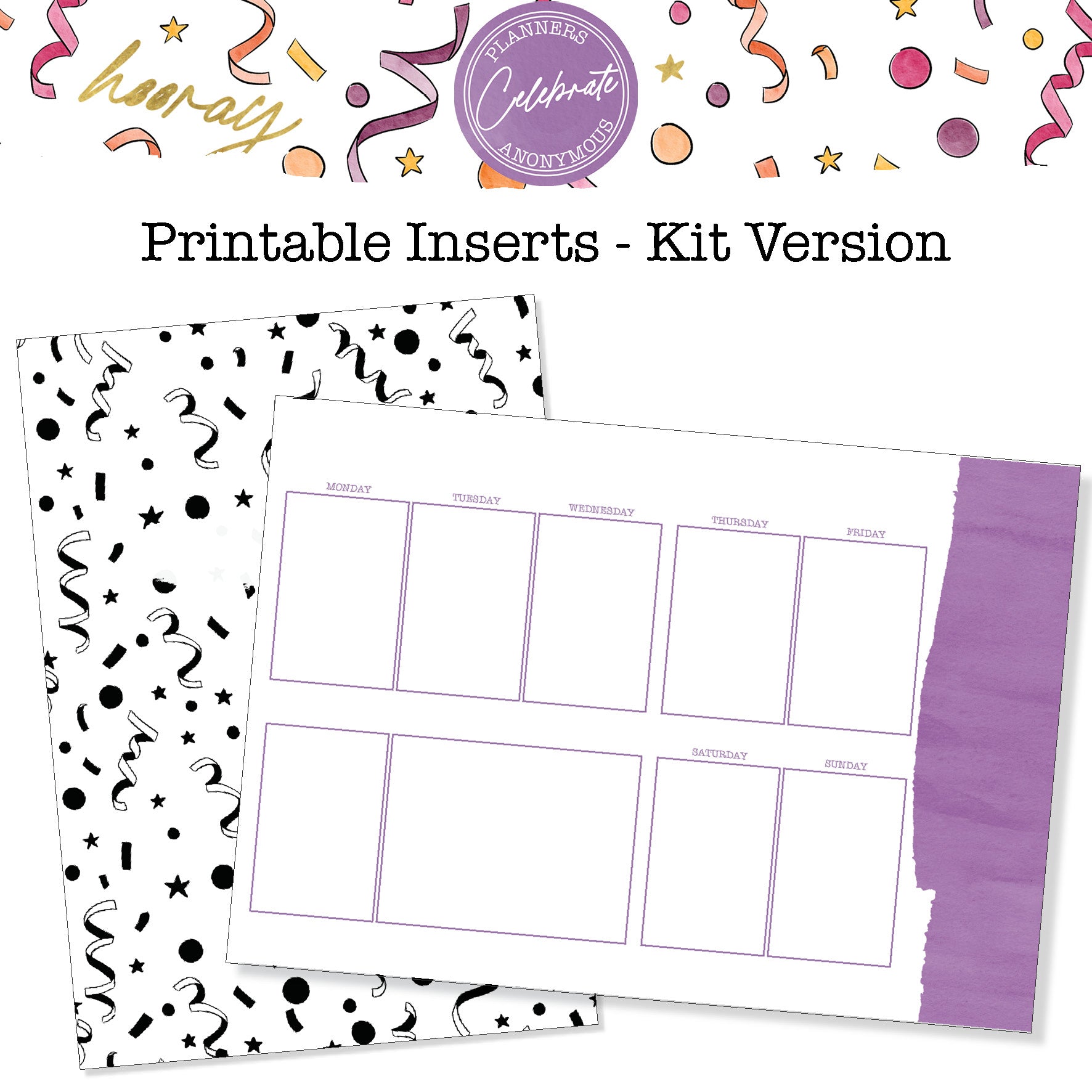 Celebrate - Printable Inserts - Kit