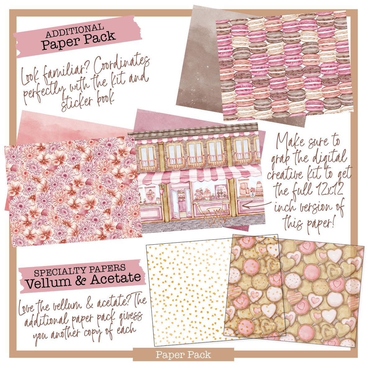Sweet Art decorative papers - additional