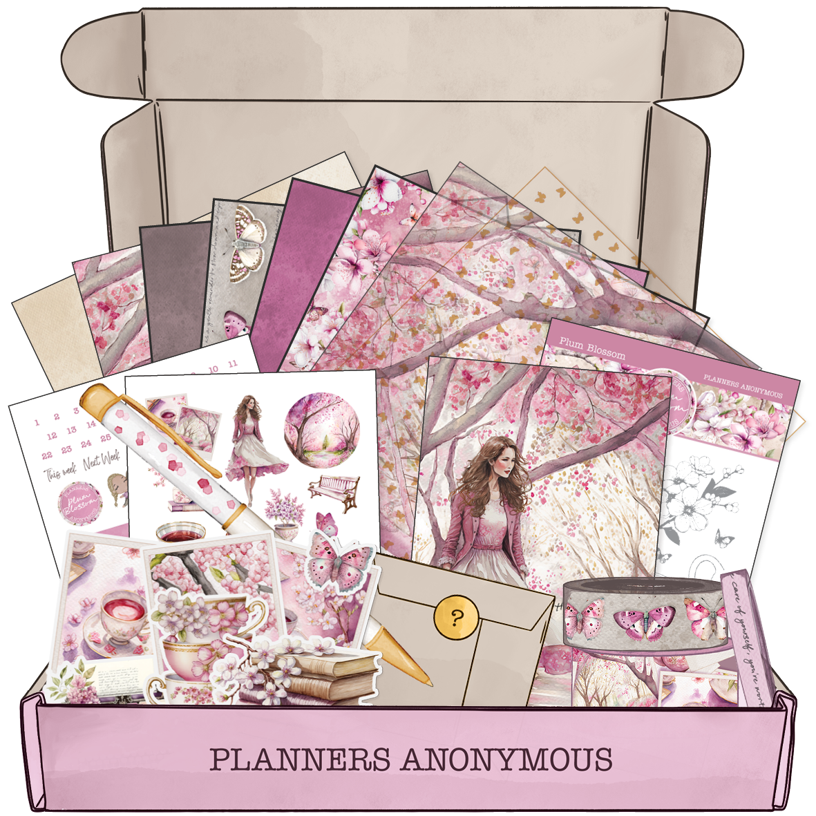 Plum Blossom Planner Kit