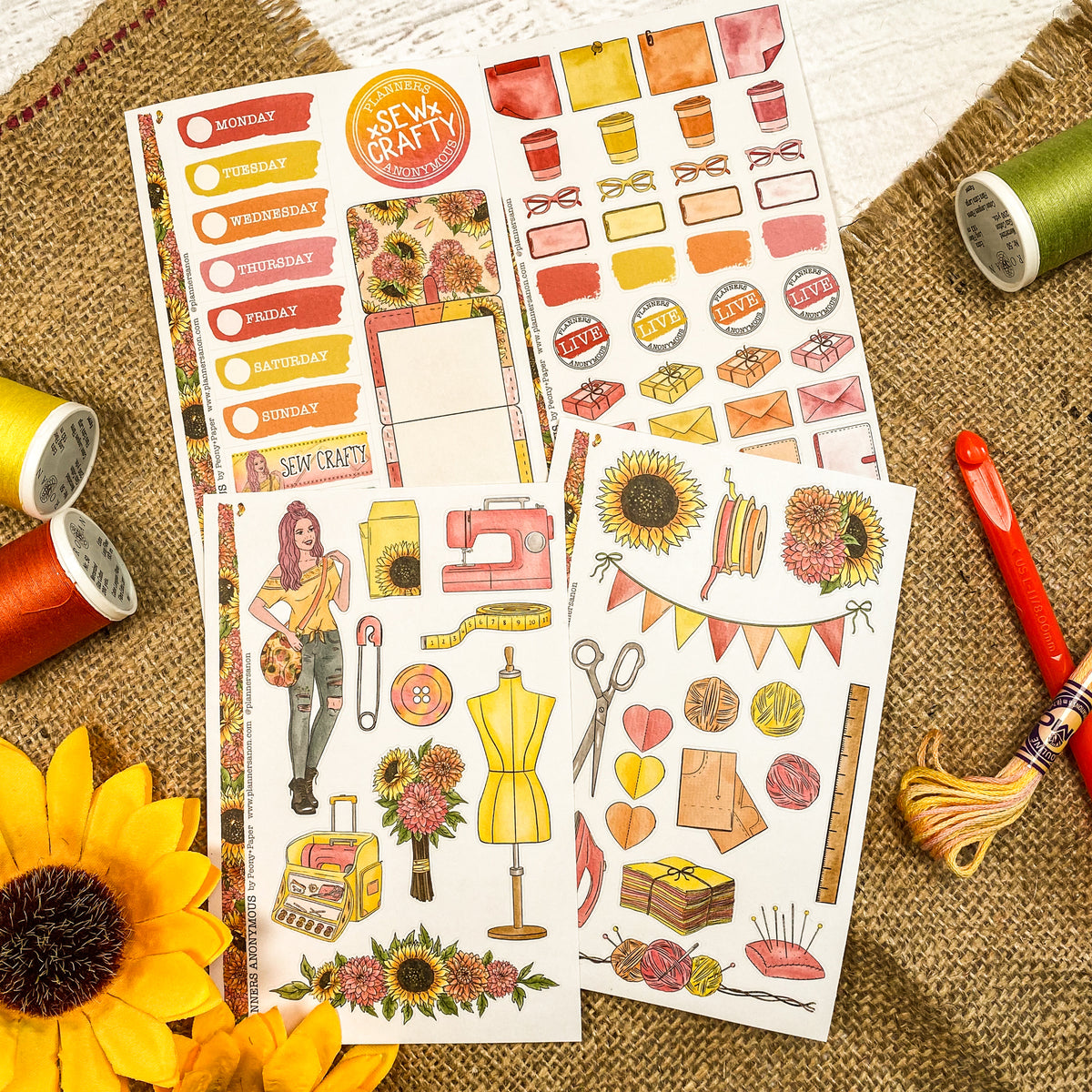 Sew Crafty decorative papers - standard