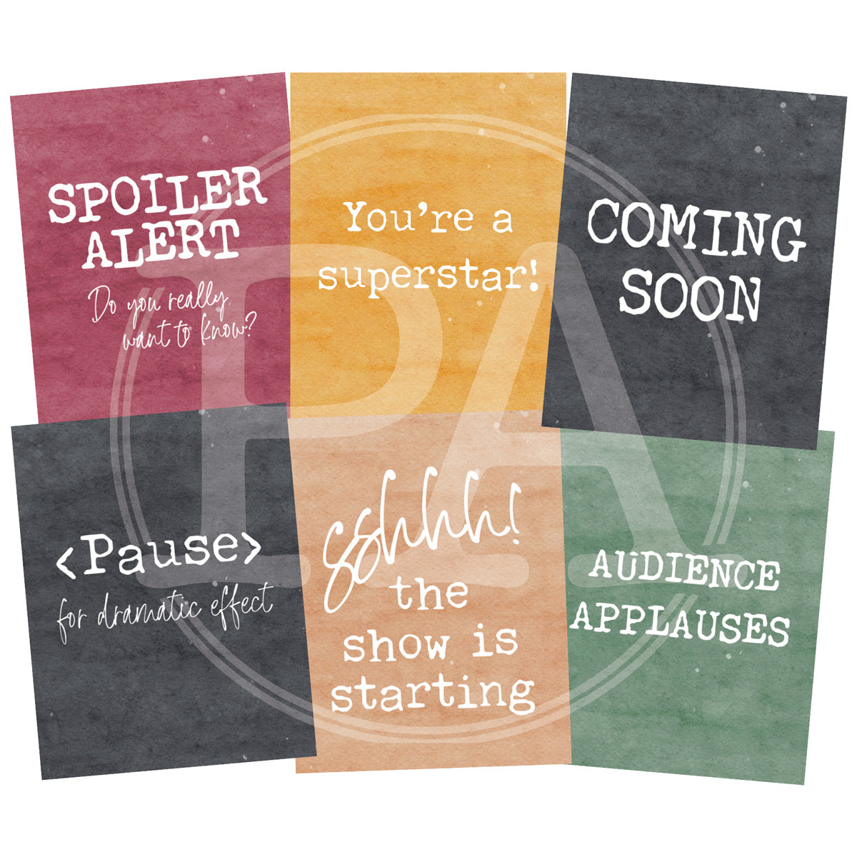 Showtime Quote Cards Printable