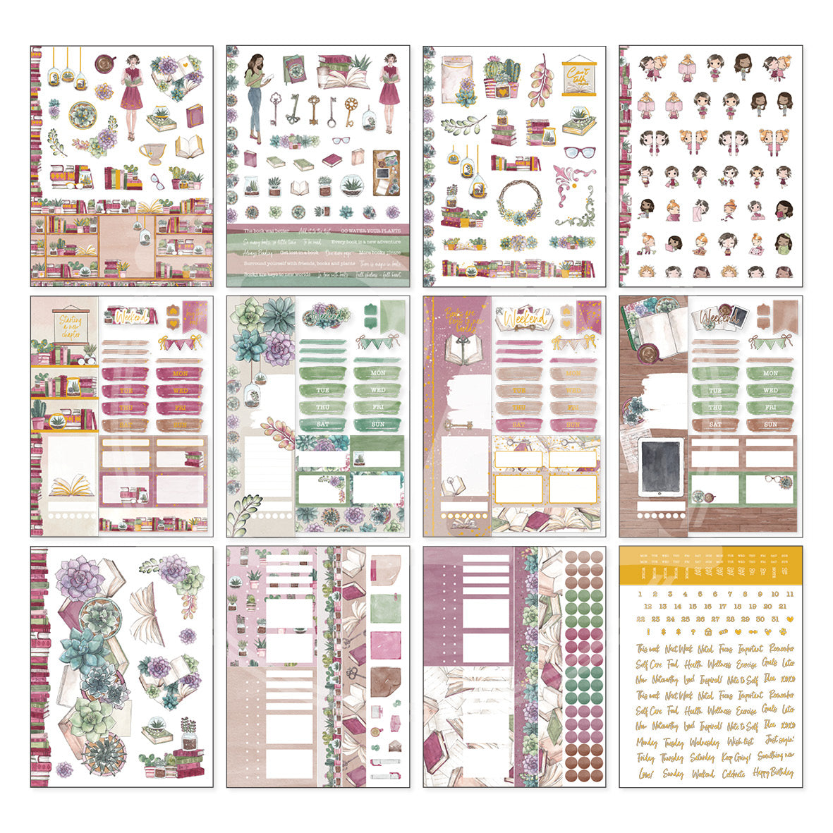 BookLover 2 Sticker Book