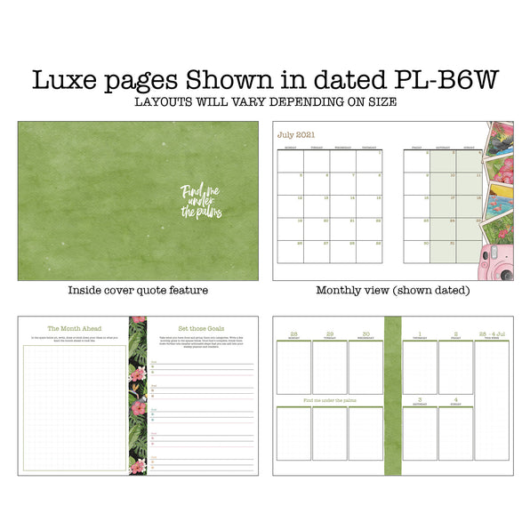 Tropicana Printable Luxe Weekly Inserts
