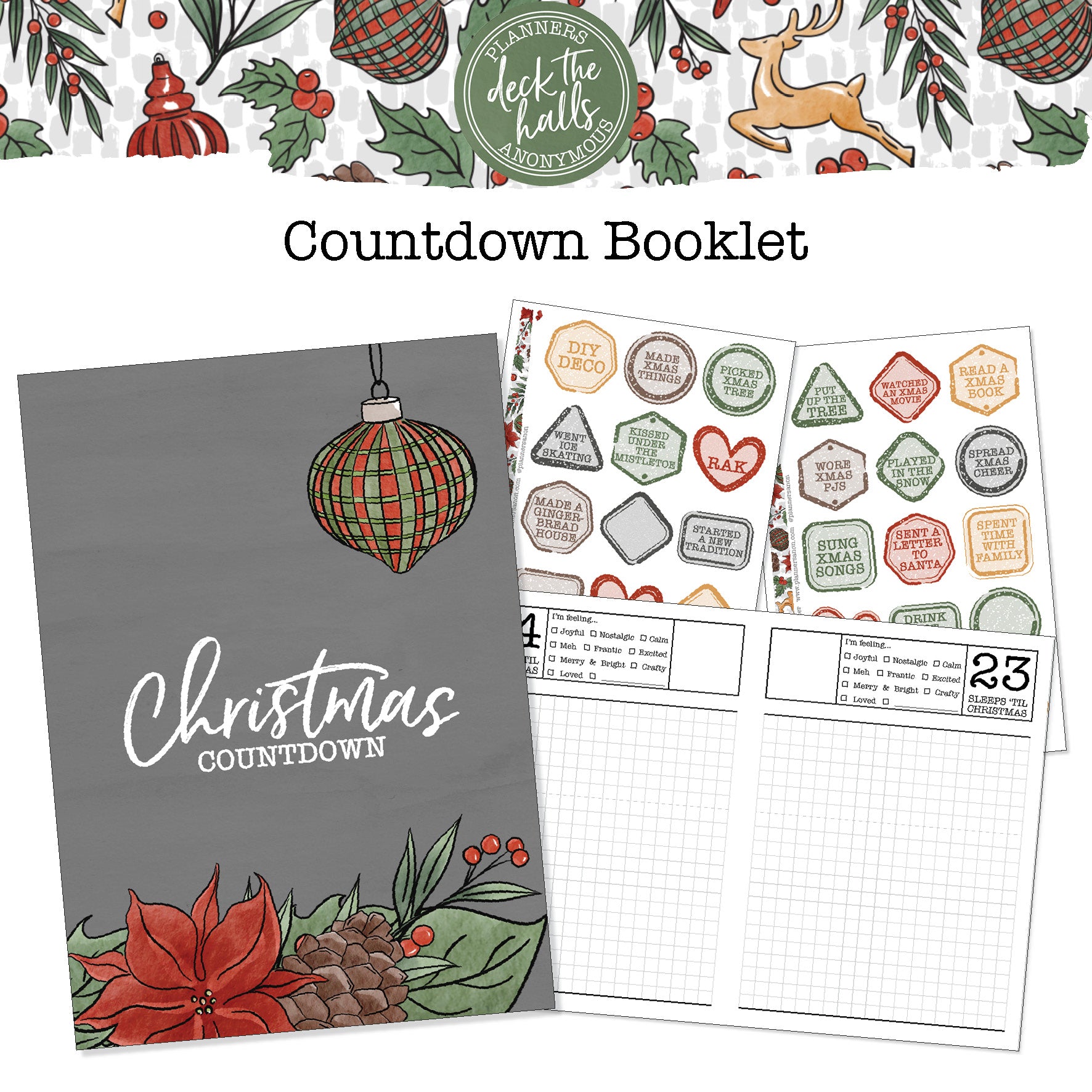 Deck The Halls Countdown Booklet