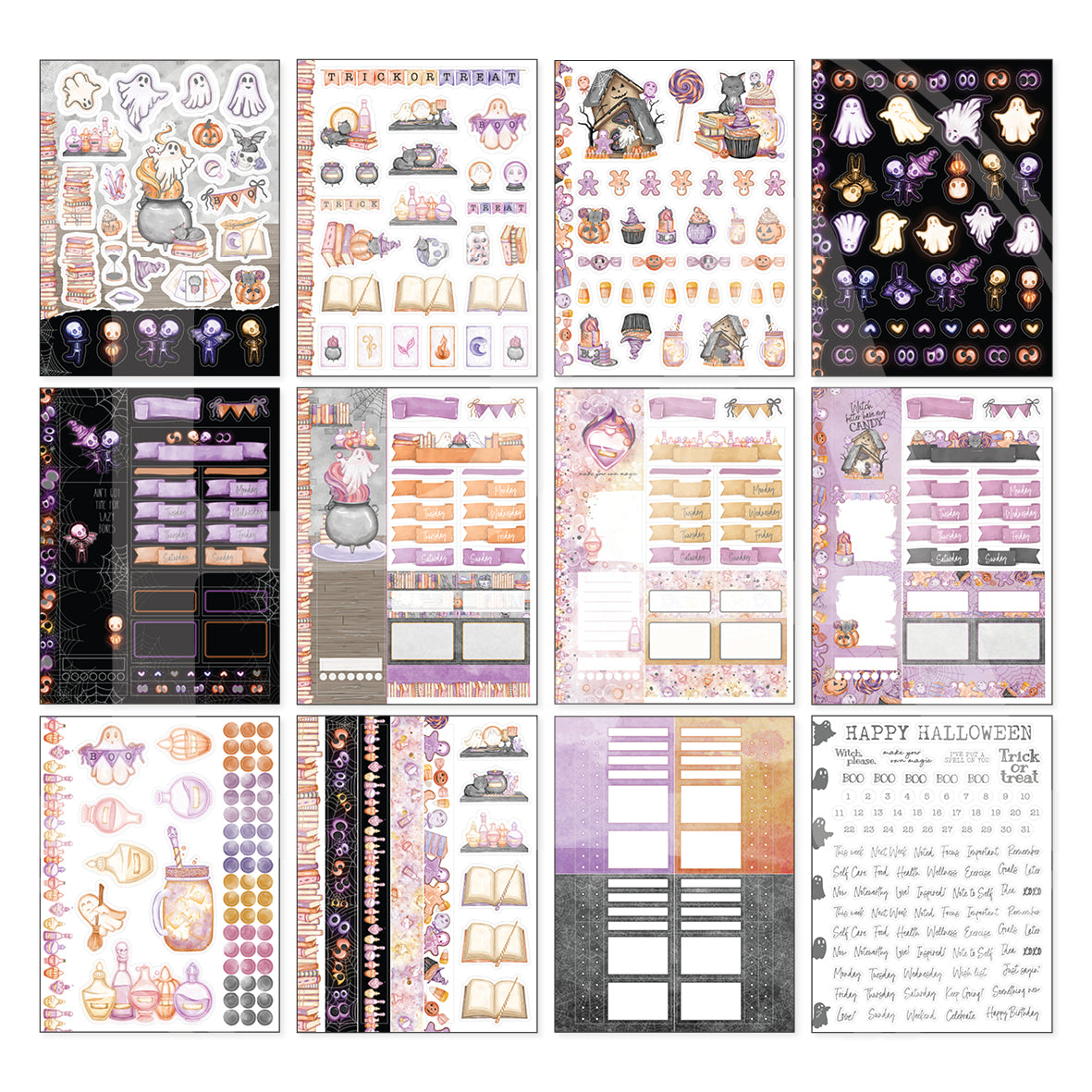 Halloween 2022 Planner Sticker Book