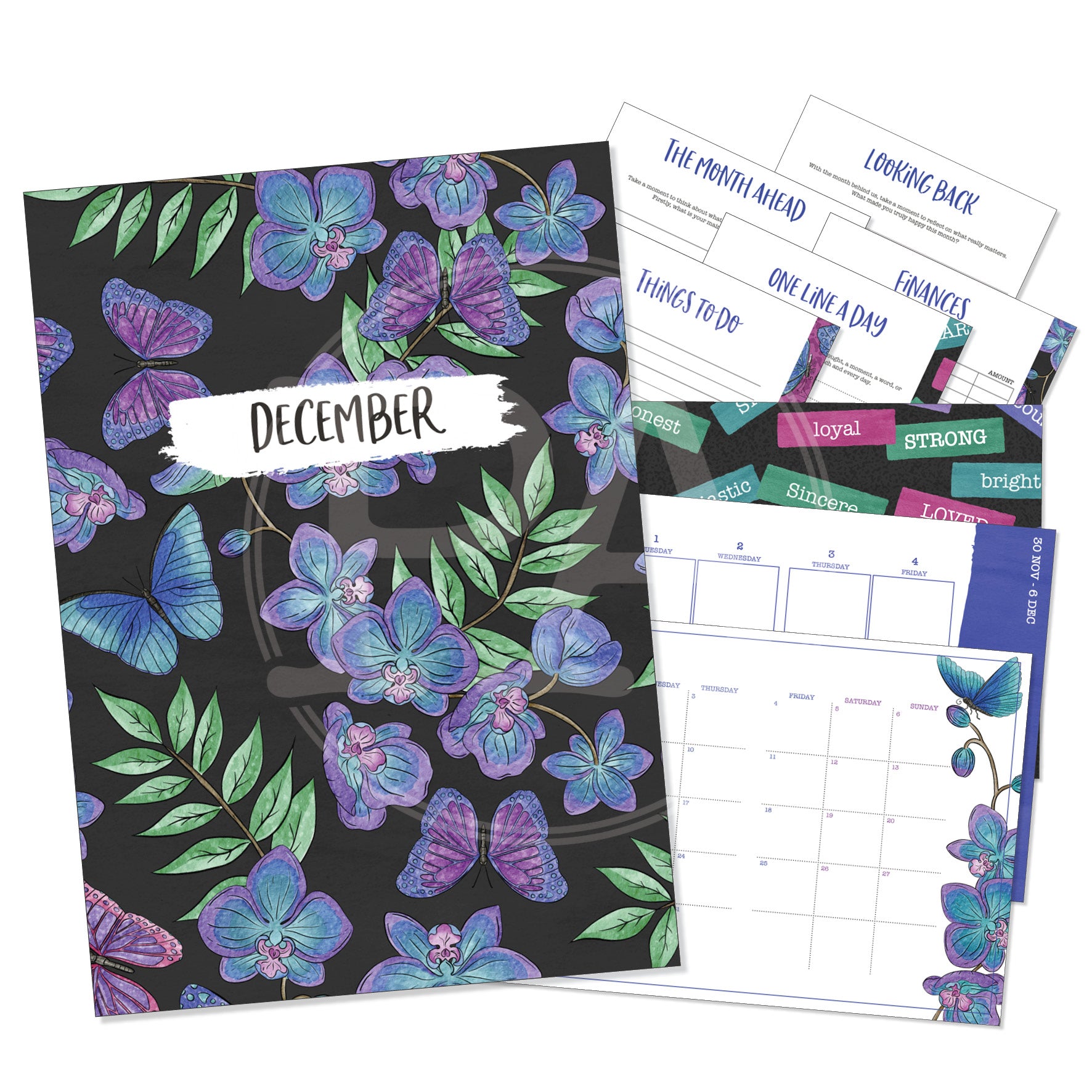 Butterfly Skies - Printable Inserts - Luxe Weekly
