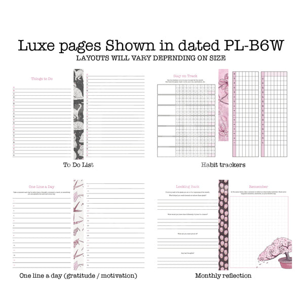 Sakura Printable Luxe Weekly Inserts