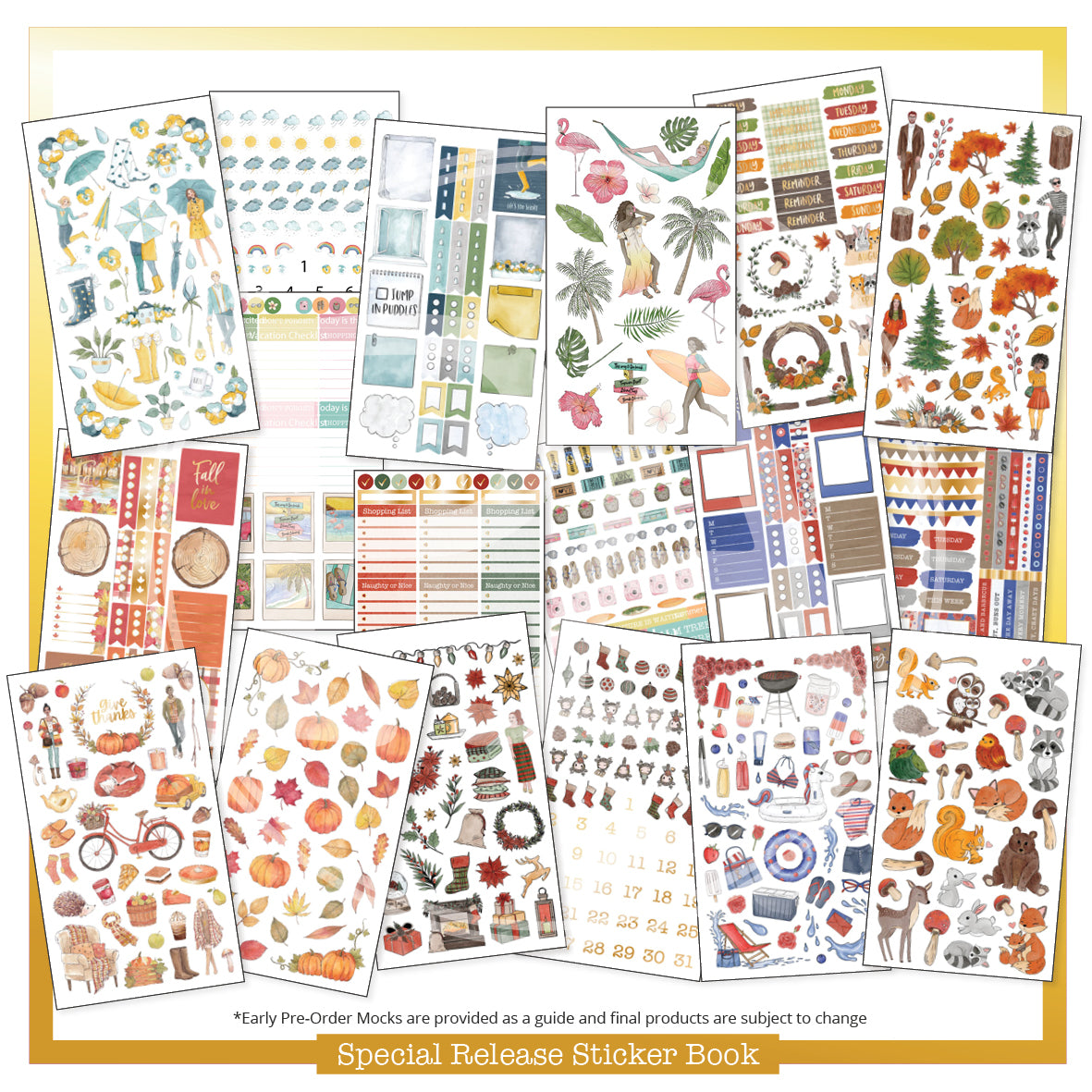 Bullet journal stickers: New releases