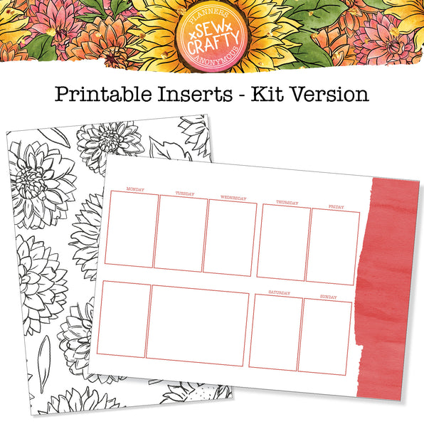 Sew Crafty - Printable Inserts - Kit