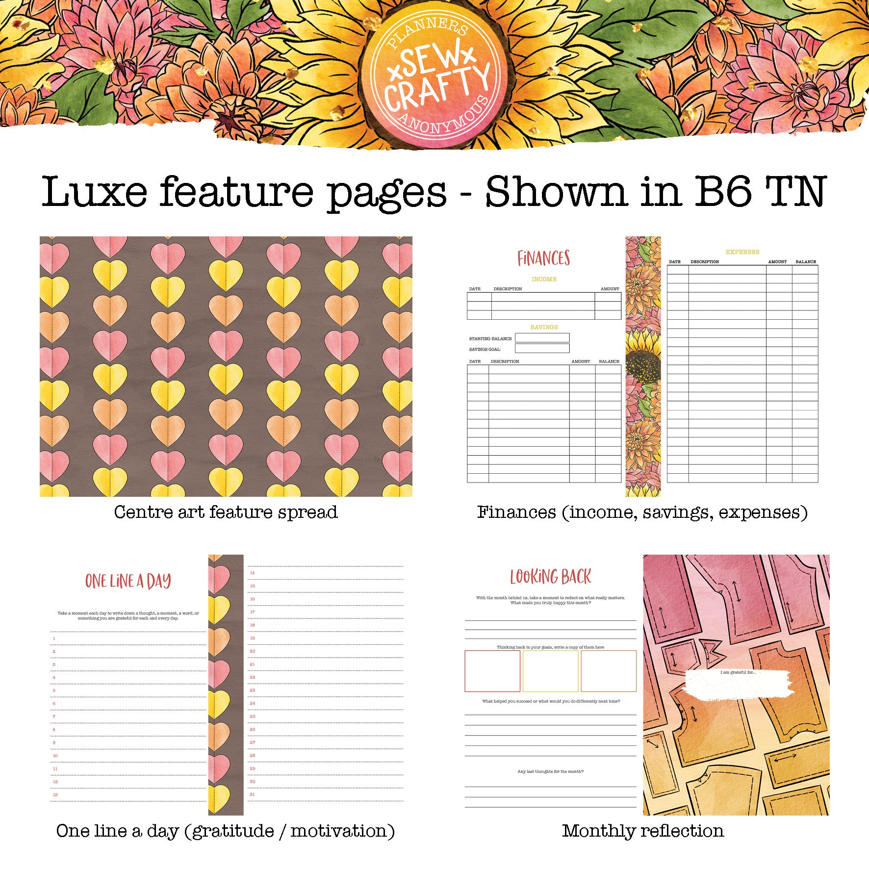 Sew Crafty - Printable Inserts - Luxe Weekly