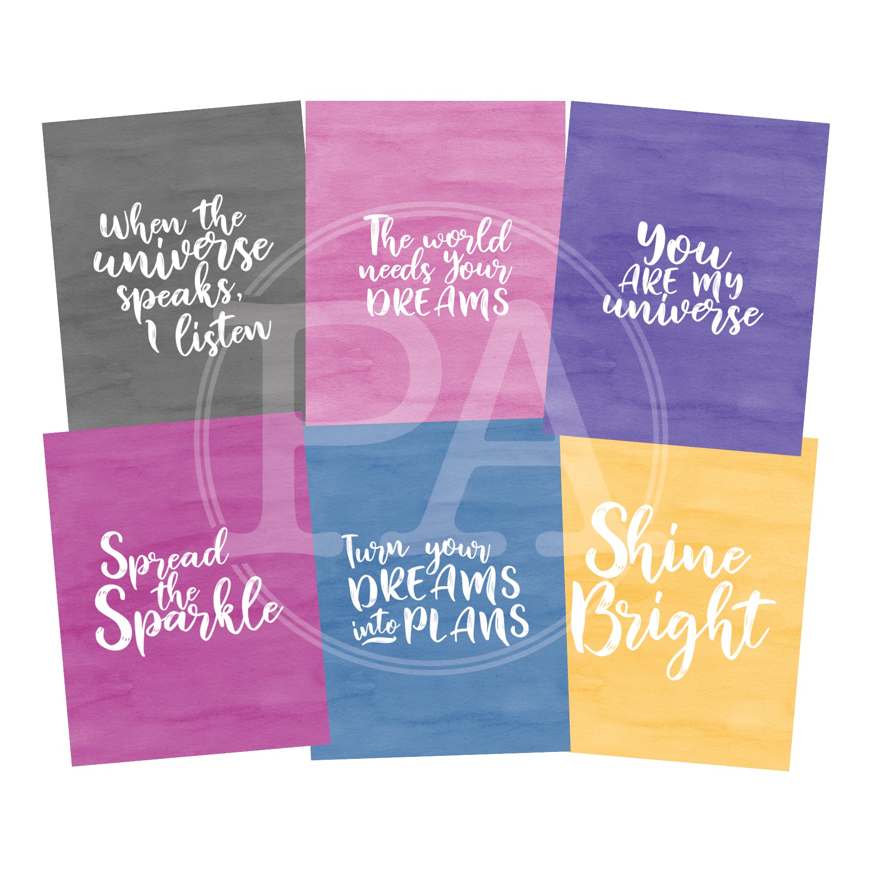 Under The Stars Quote Cards