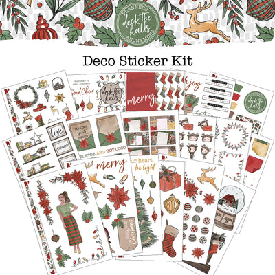 Deck the Halls Deco Printable Sticker Kit