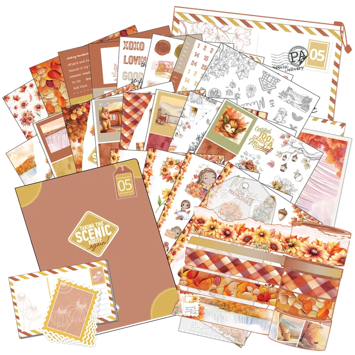 PC05 Maple Mornings Planner Lover pack contents